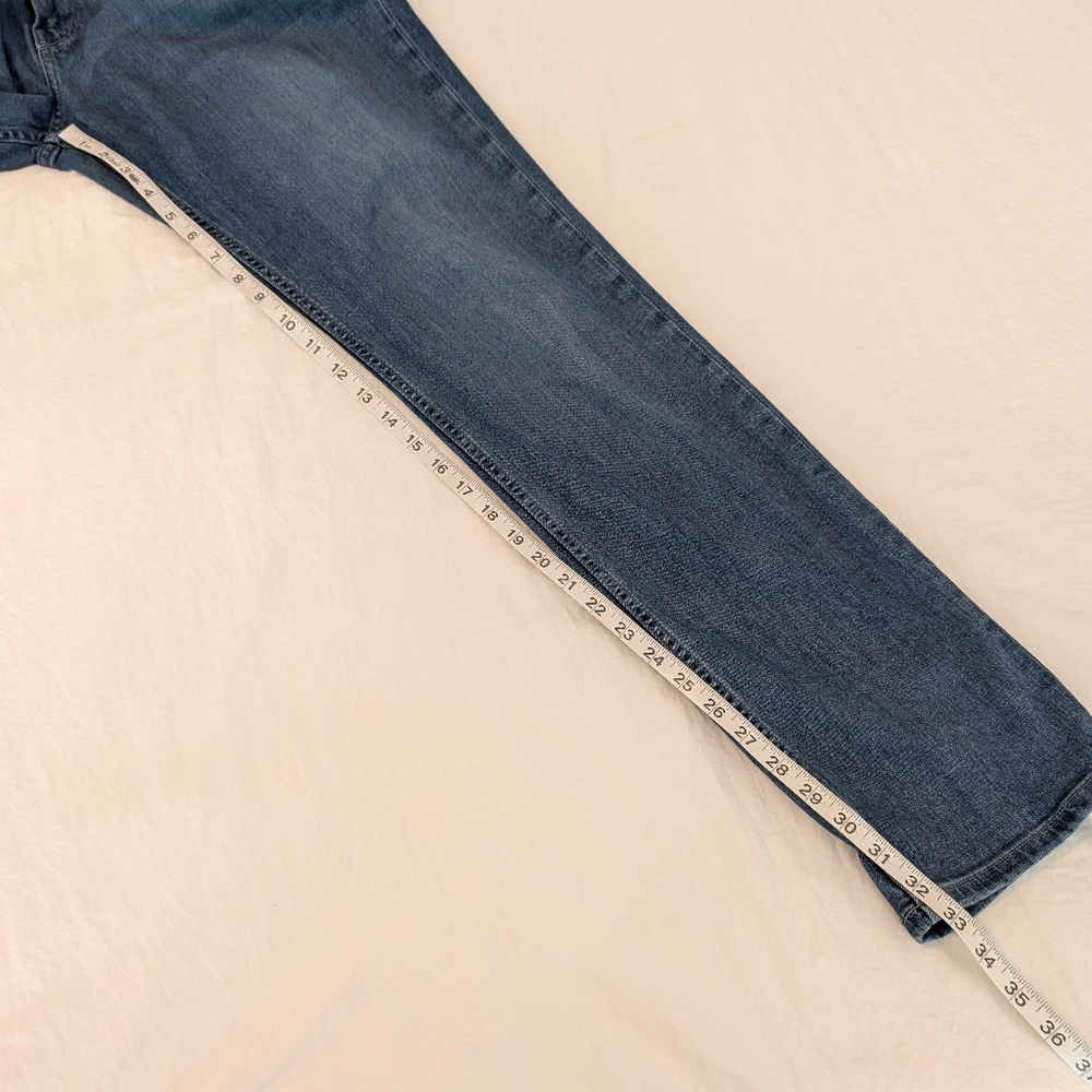 Paige Men's Normandie Jeans Straight Stretch Sz 34 X 33 Med/Dark Wash Designer - Picture 9 of 15